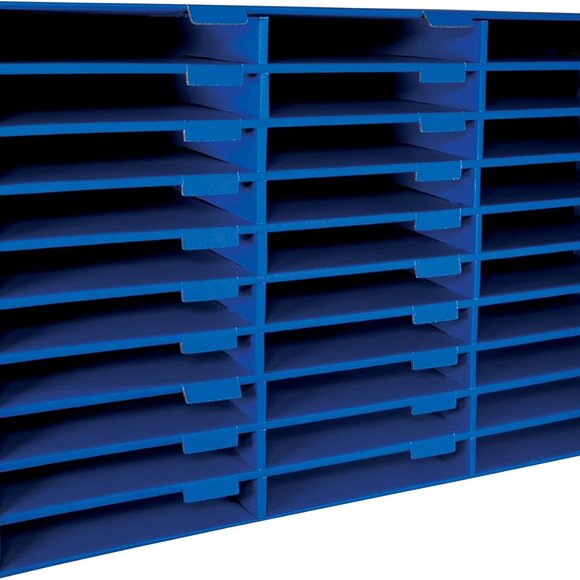 Classroom Keepers 30-Slot Mailbox, Blue - Picture 1 of 7